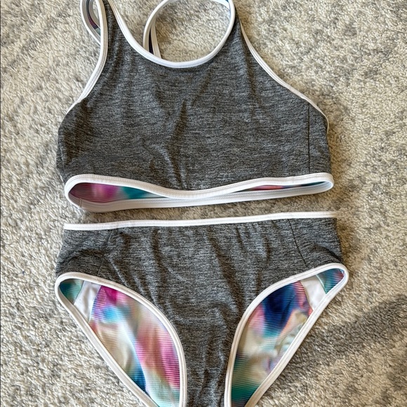 Athleta Girl Reversable Swimsuit - Picture 2 of 4